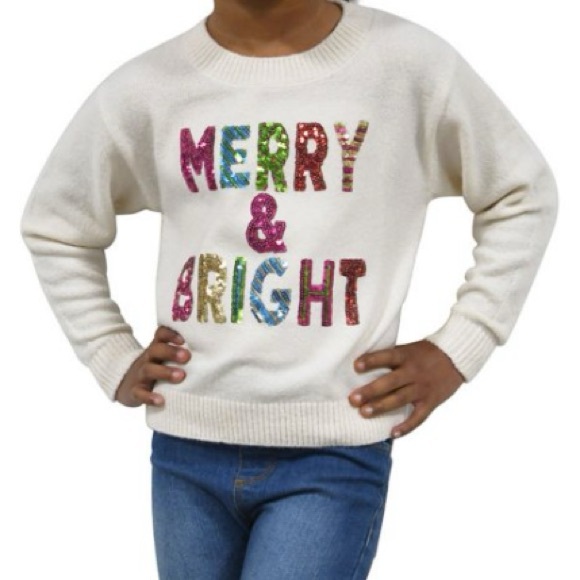 Zunie Other - ZUNIE GIRL Christmas Sweater. NWT. Medium (7-8). Girl’s. “Merry & Bright.”